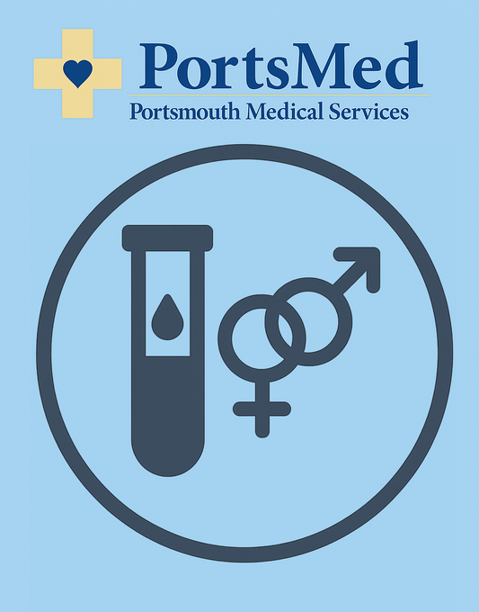 STD5 (HIV, Hepatitis B+C, and syphilis blood test at PortsMed