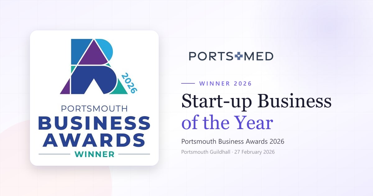 PortsMed named Start-up Business of the Year at the Portsmouth Business Awards 2026